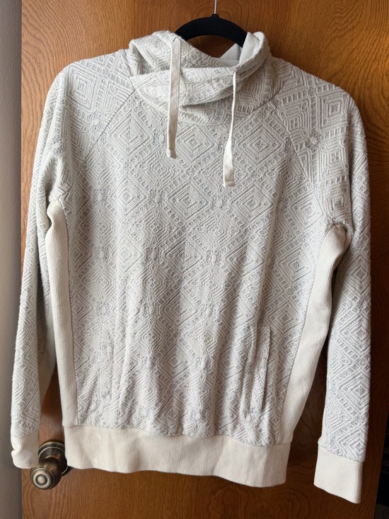Prana Tops - PrAna Women's Cream Textured mock neck sweatshirt
